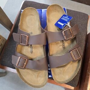 Birkenstock Mocha Sandals with Buckles